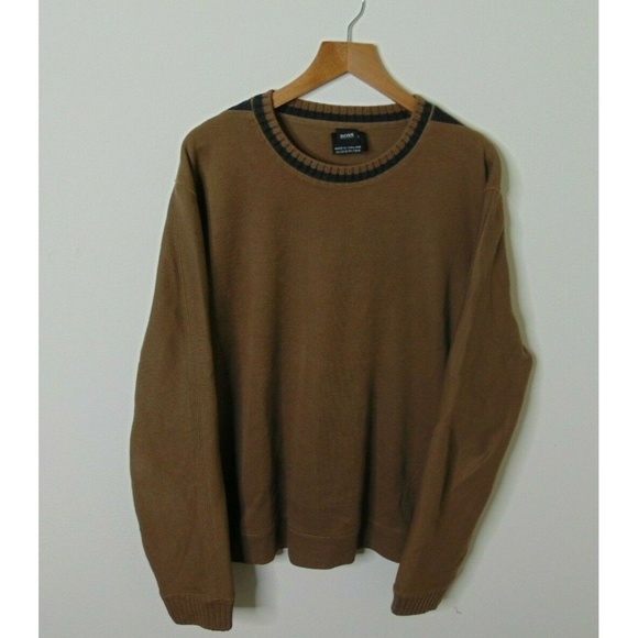 Hugo Boss Other - Hugo Boss XXL Pullover Crewneck Sweater Brown